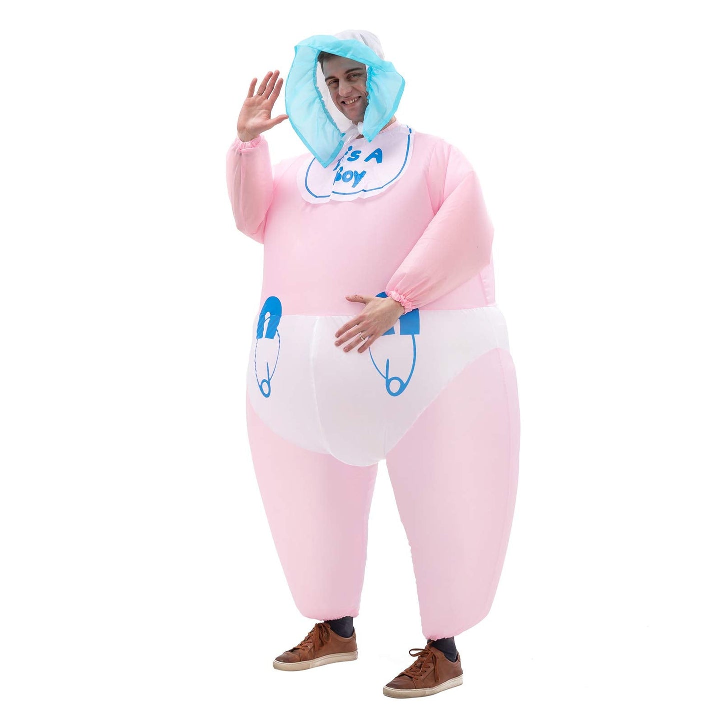 IHGYT Men's Inflatable Costume Boys Giant Blow up Party Halloween Christmas Child Baby Cosplay, Adult Size