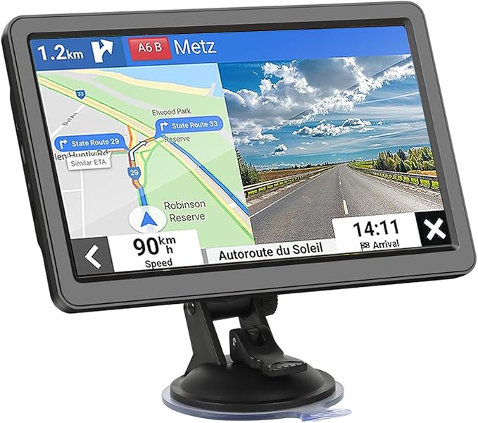 GPS Navigation for Car Truck Navigator - Navigation System 9 Inch Touchscreen, 2025 US/CA/MX Offline Maps Lifetime Free Up...