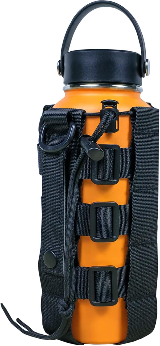 Fyelo Molle Water Bottle Holder Tactical Pouches 32 40 64 oz Multi Use for Outdoor Sports/Backpack/Vest/Belt/Bike, 3 Color...