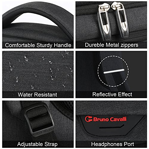 Laptop Backpack,Business Travel Anti Theft Slim Durable Laptops Backpack with USB Charging Port,Water Resistant College Co...