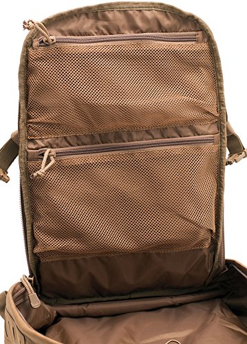 LAPG Atlas 12 Hour Tactical Backpack for Men & Women, Survival Gear Bag, Large Hiking Camping Bug Out Backpack, Coyote