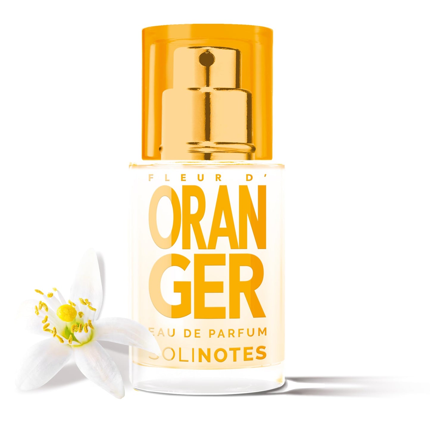 SOLINOTES Orange Blossom Perfume for Women - Eau De Parfum | Delicate Floral and Soothing Scent - Made in France - Vegan - 0.5 fl.oz