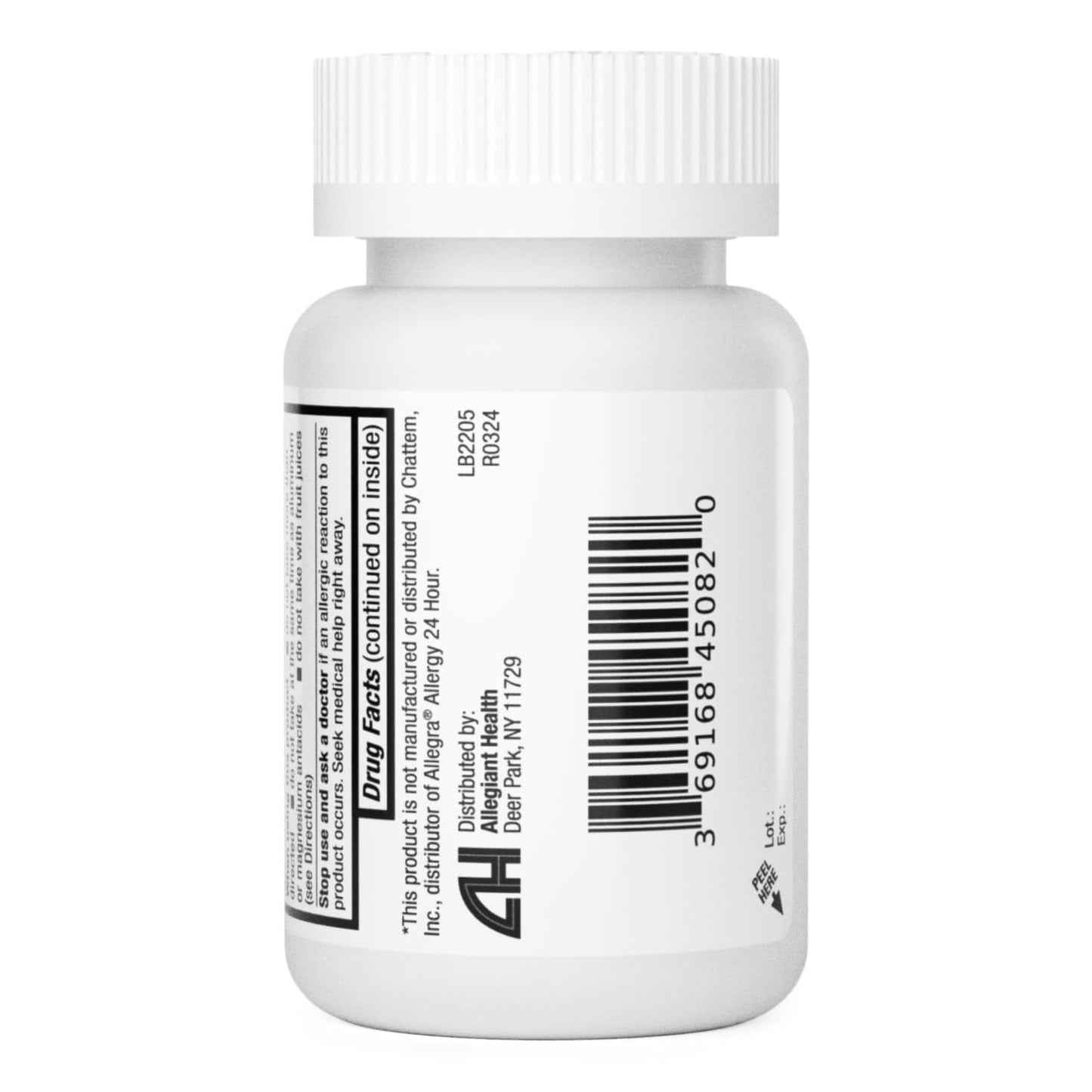 HealthA2Z Fexofenadine Hydrochloride 180mg, Antihistamine for Allergy Relief, 24-Hour Antihistamine for Allergy Relief (90 Counts)