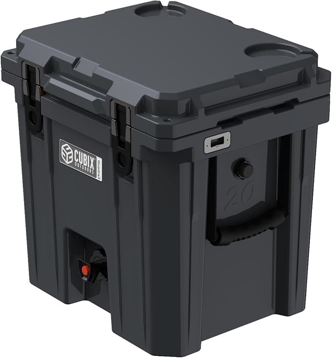 Cubix Outdoors QuadraX 20QT 2-in-1 Beverage Hard Dispenser & Cooler, Portable for Parties, Camping, Beach | Use as Water J...
