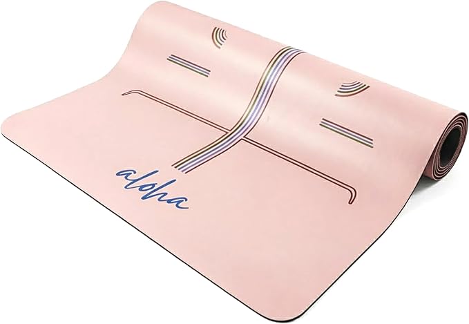 Aloha Bliss Premium Yoga Mat – 72” x 27 - Thick, Non-Slip & Durable | Sweat-Resistant, Lightweight & Portable | Perfect for Yoga, Pilates, Home Workouts, Gym & Studio Practice - Eco-Friendly