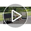 VINGLI 80 Quart Rolling Ice Chest on Wheels, Portable Patio Party Bar Drink Cooler Cart, Wicker PP Rattan with Shelf, Beve...