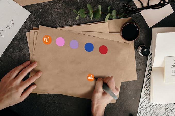 1 Inch Round Label Removable Color Code Dot Stickers,Garage Sale Sticker Price Tags Blank Yard Sale Circle Dot Stickers Writable Not Blurry (1050 Pack,Yellow)