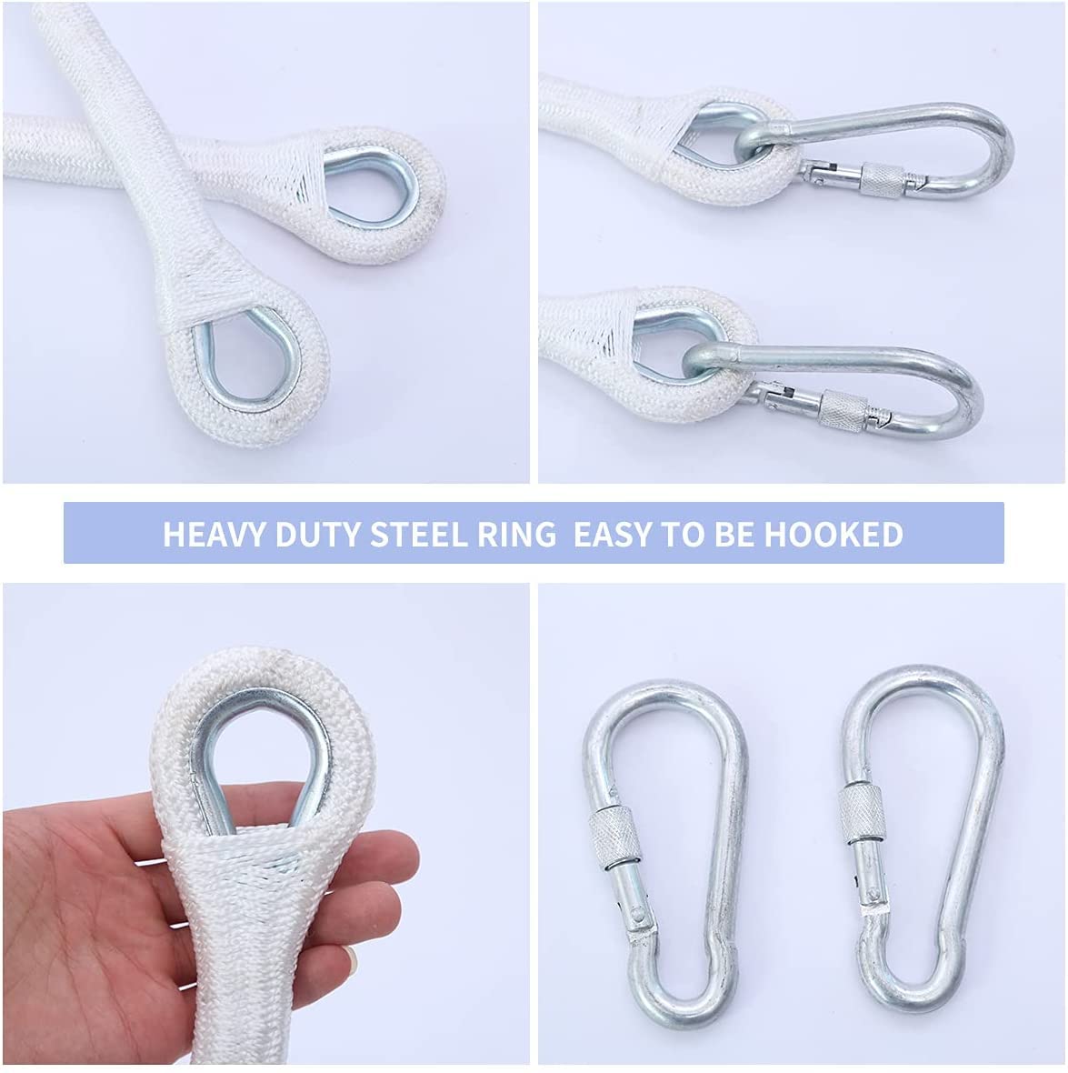 Emergency Fire Escape Ladder 10M Flame Resistant Safety Extension Rope Ladder with 2 Hooks, 3-7 Story Homes Reusable Compact & Portable External Ladder (10M / 32.8FT)