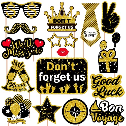 We Will Miss You Decorations Photo Booth Props, Going Away Party Decorations, Farewell Decorations Party Photo Booth Prop...