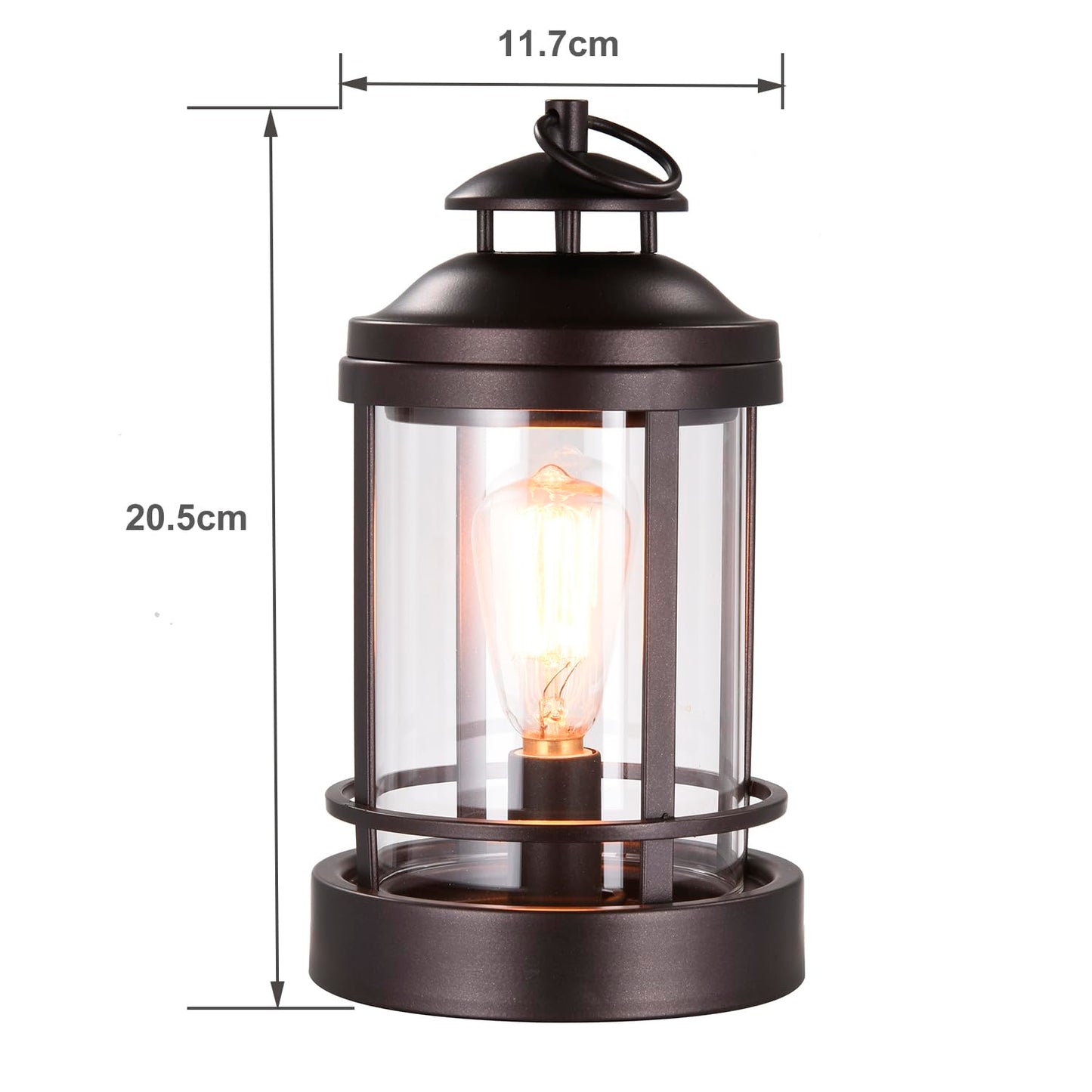 ORJG Electric Wax Warmer - Metal Wax Melting for Scented Wax, Edison Light Bulb Candle Wax Burner, for Home Decoration Office Wax Melting Melter, Gift (Retro, Castle)