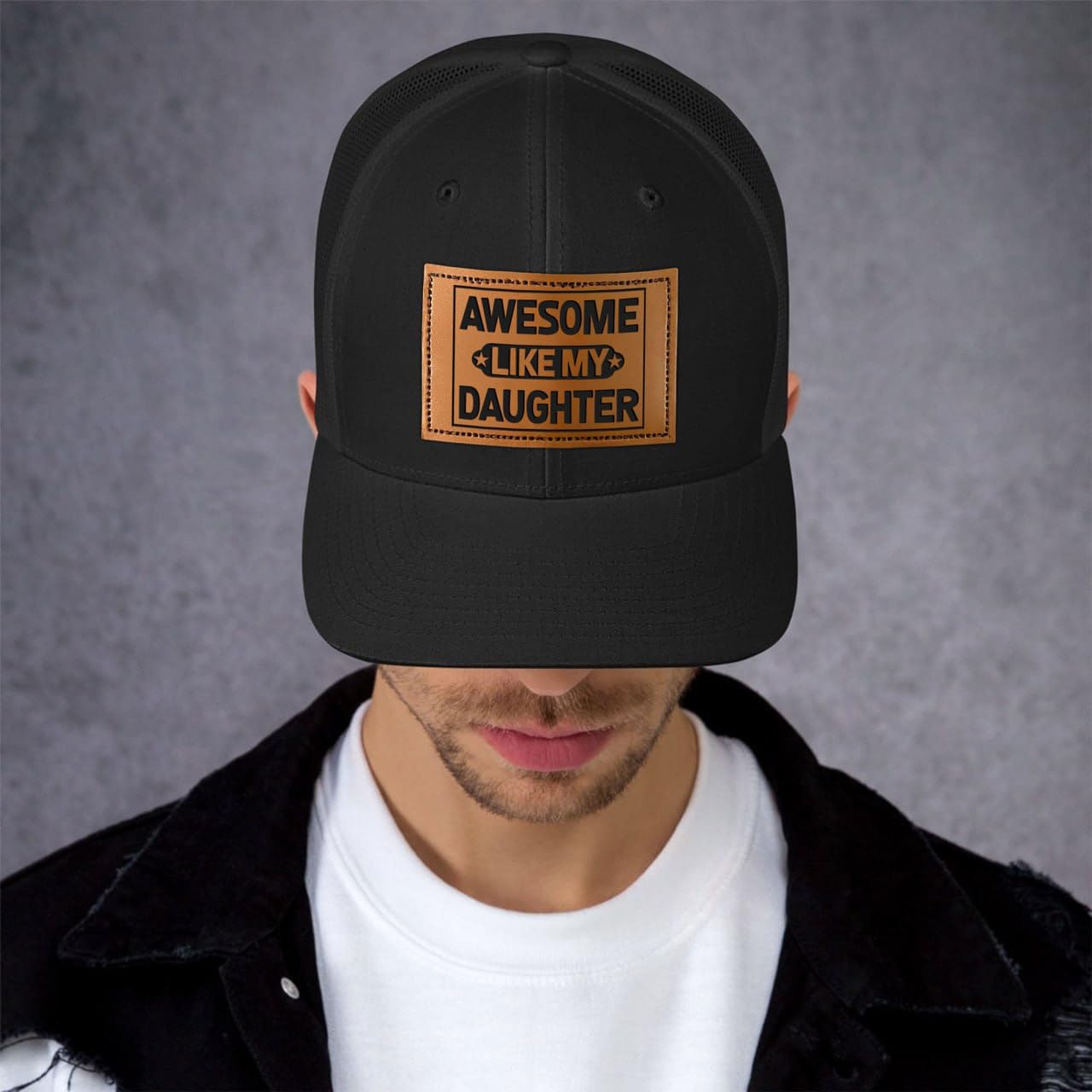 Gifts for Dad from Daughter - Funny Father Hat for Christmas - Dad Birthday Gifts from Daughter - Adjustable Fit, Comfortable Cotton, Perfect Present for Awesome Father Daughter Trucker Hat