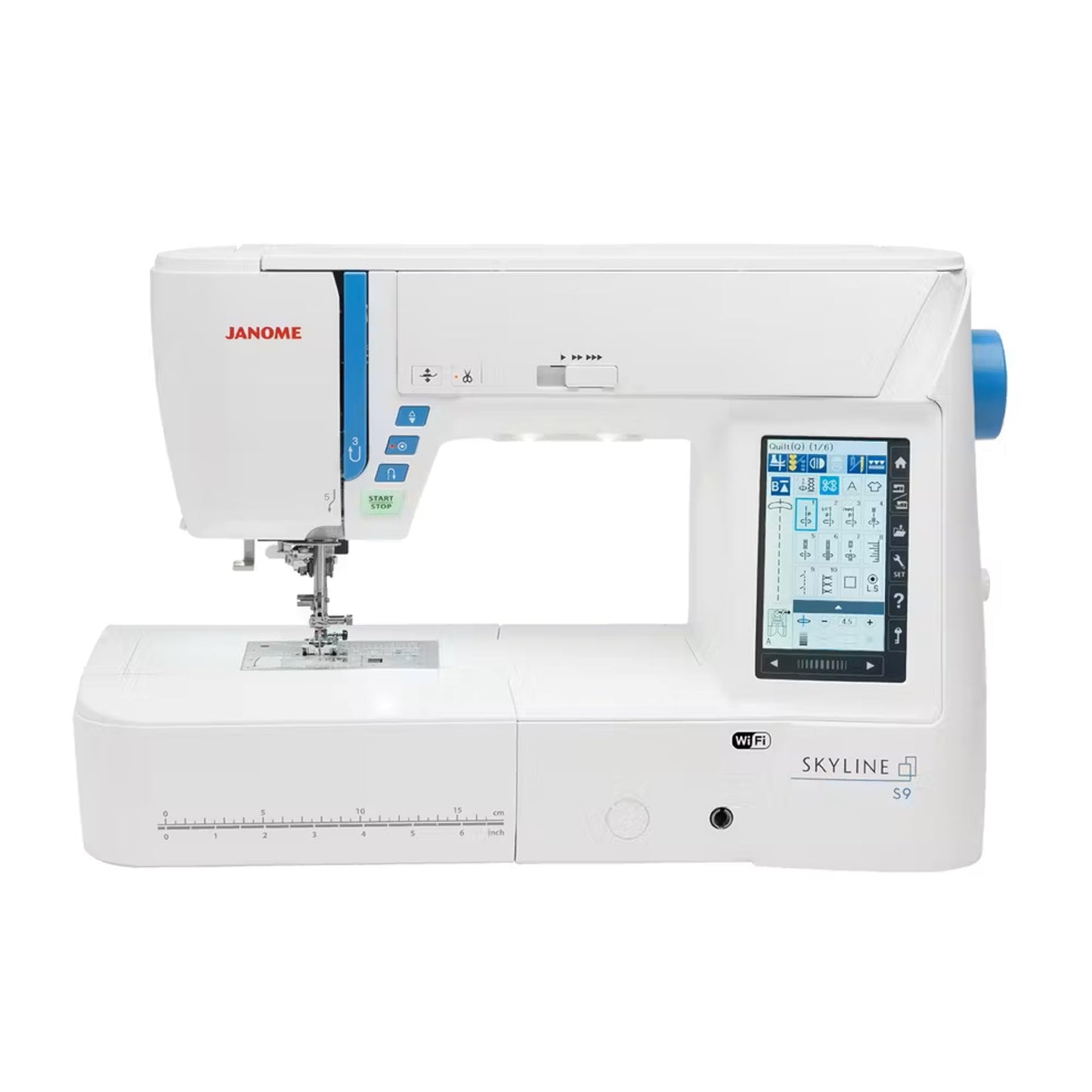 Janome Skyline S9 Indigo Sewing and Embroidery Machine