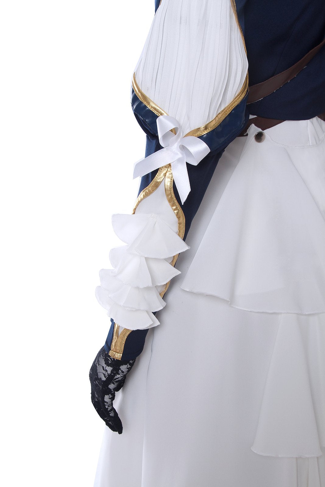 Nuoqi Violet Evergarden Cosplay Costume Womens Anime Uniforms Suit,Dark Blue,Small