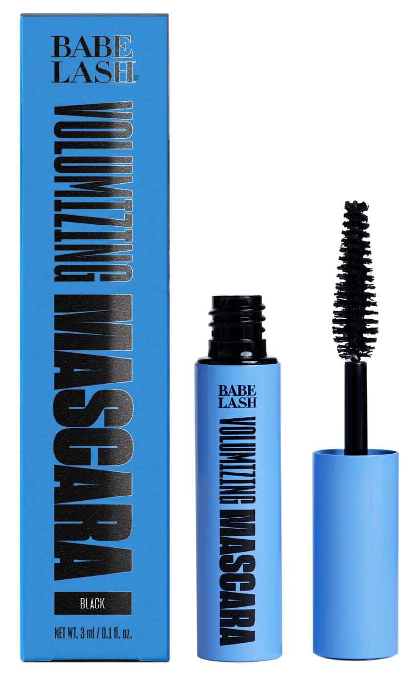 Babe Original Volumizing Lash Mascara - Smudge Proof, Long Lasting & No Clump Formula, Buildable Volume, Water Resistant, Black Mini