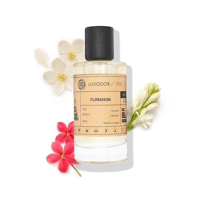 Floraison Perfume for Women, Inspired by G. Bloom, 2-Piece Combo of 100 ml Fragrance Spray Bottle and 10 ml Alcohol-Free Roll-On Perfume Oil, Vegan, Paraben-Free
