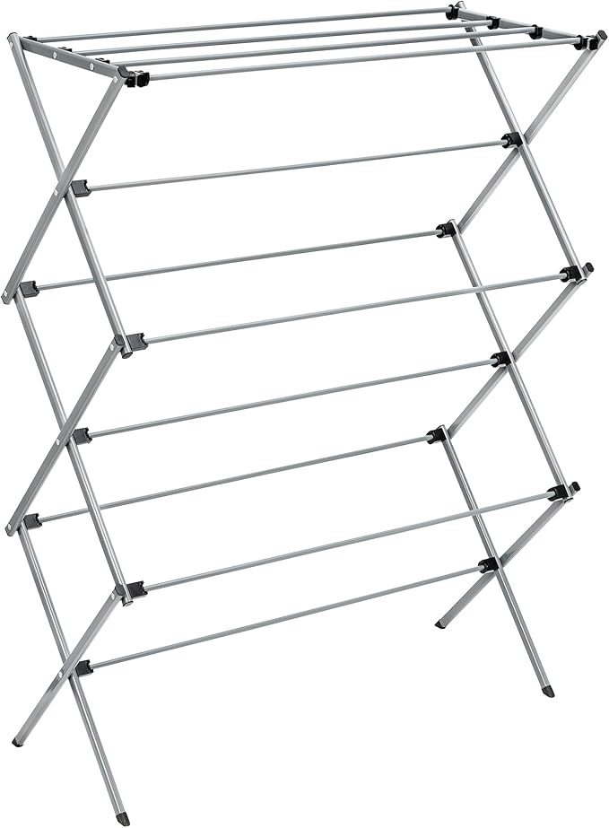 Honey-Can-Do Collapsible Laundry Drying Rack, Sturdy Steel, Foldable & Portable Clothes Drying Rack, Space-Saving Design, ...