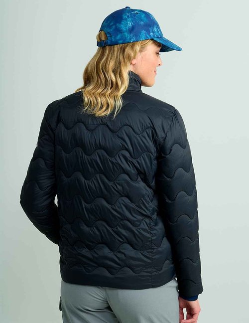 HUK Wave, DWR Insulated Fishing Jacket for Women, Black