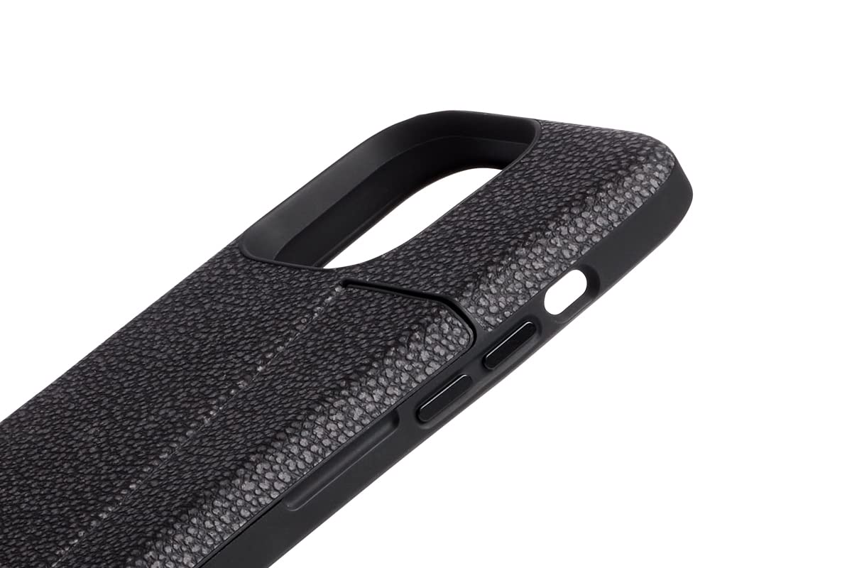Bellroy Phone Case For Iphone 14 Plus With Card Holder (Leather Iphone Cover, Soft Microfiber Lining) - Stellarblack
