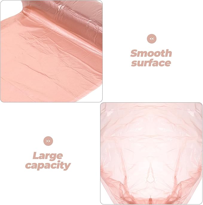 NOLITOY 100Pcs Biodegradable Corn Starch Trash Bags Heavy Duty Disposable Kitchen Waste Bags for Home Bathroom Office Gold Color