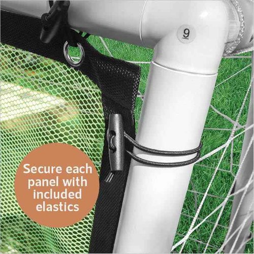 Soccer Goal Target 3 in 1 Trainer Practice Net – Goal Post Cage & A Rebounder Net & Target Holes Net for Kicking Accuracy – Ball & Pump Included, Great for Outdoor Sports Activity