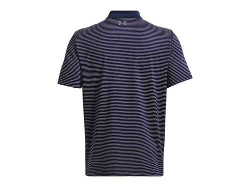 Under Armour 1377376-410-LGT Men's UA Matchplay Stripe Polo MDN LGT