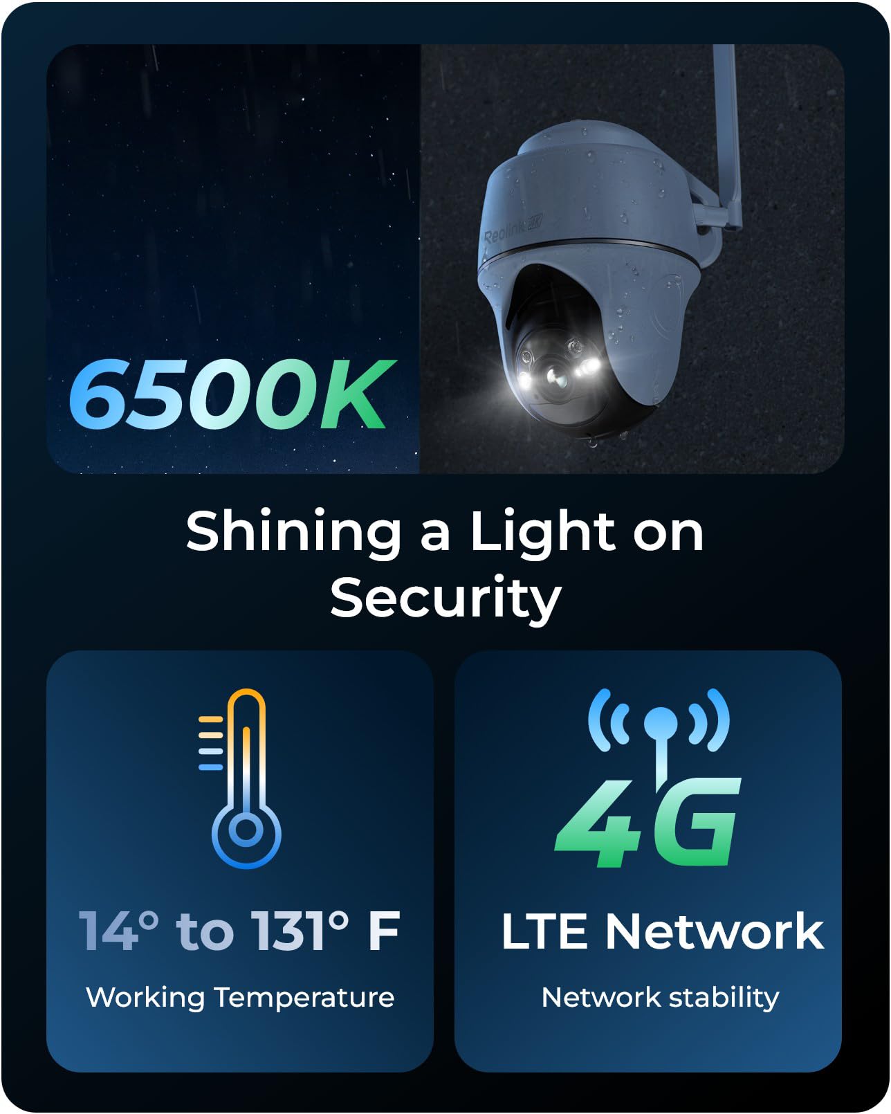REOLINK 4K LTE Cellular Security Camera Wireless Outdoor, 360° Smart Detection with Auto-Tracking, Solar Powered, SIM Card Included, Local/Cloud Storage, Color Night Vision, Go PT Ultra Updated Ver.
