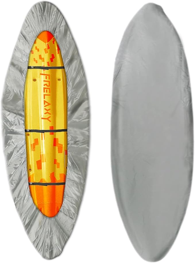 Frelaxy 420D Kayak Cover, Heavy Duty Waterproof UV Resistant Kayak Covers for Outdoor Storage, Ultra Strong Canoe Storage ...