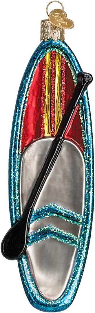 Blue Stand Up Paddle Board Ornament