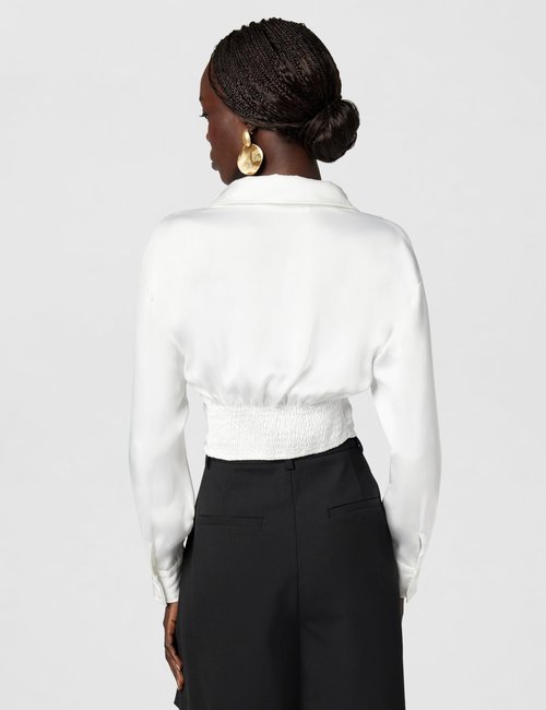 ASTR the label Women's Millie top, White, M