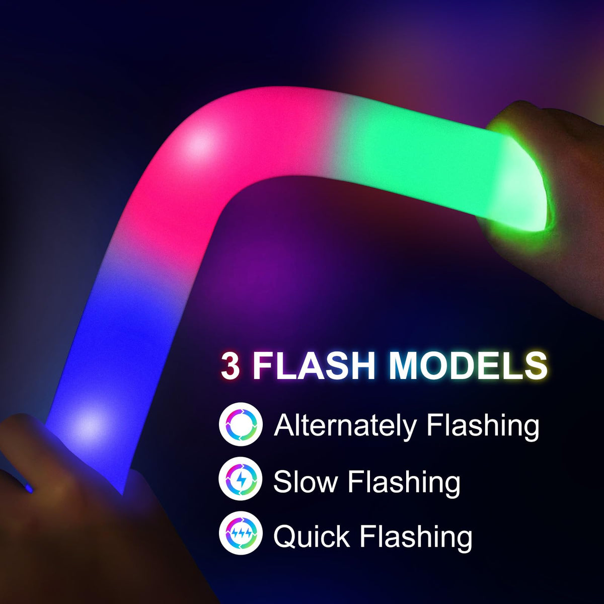 SHQDD 236 PCS Glow in the Dark Party Supplies, Halloween Party Favors, 12PCS 16" Foam Glow Sticks, 12PCS LED Glasses, 12PCS Bunny Ear Headband and 100PCS Glow Sticks for Neon Party for Kids or Adults