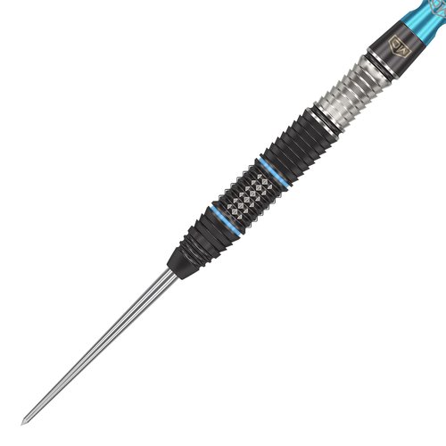 DW Piranha 02 90% Tungsten Steel Tip Dart, 22G | Metal Tip Dart Set with Spare Flights and Storage Case Wallet, Fun Darts Gift Set, Straight Dart Barrels, Professional Darts Accessories