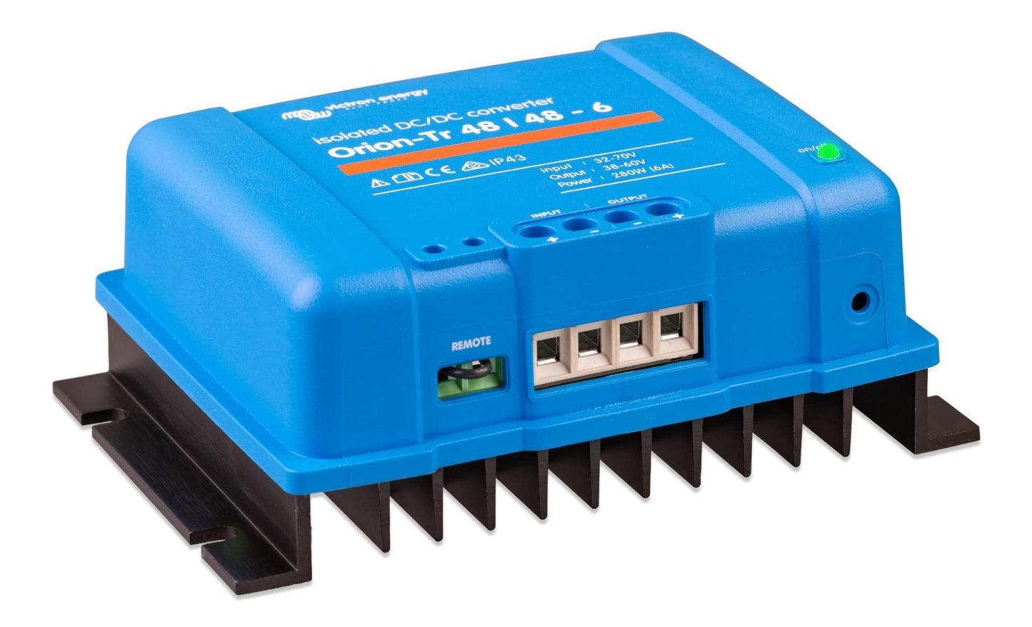 Victron Energy Orion-Tr Dc To Dc Converter - 48/48-Volt 6 Amp 280-Watt - Ip43 Protected - For Dual Battery Systems - Isolated