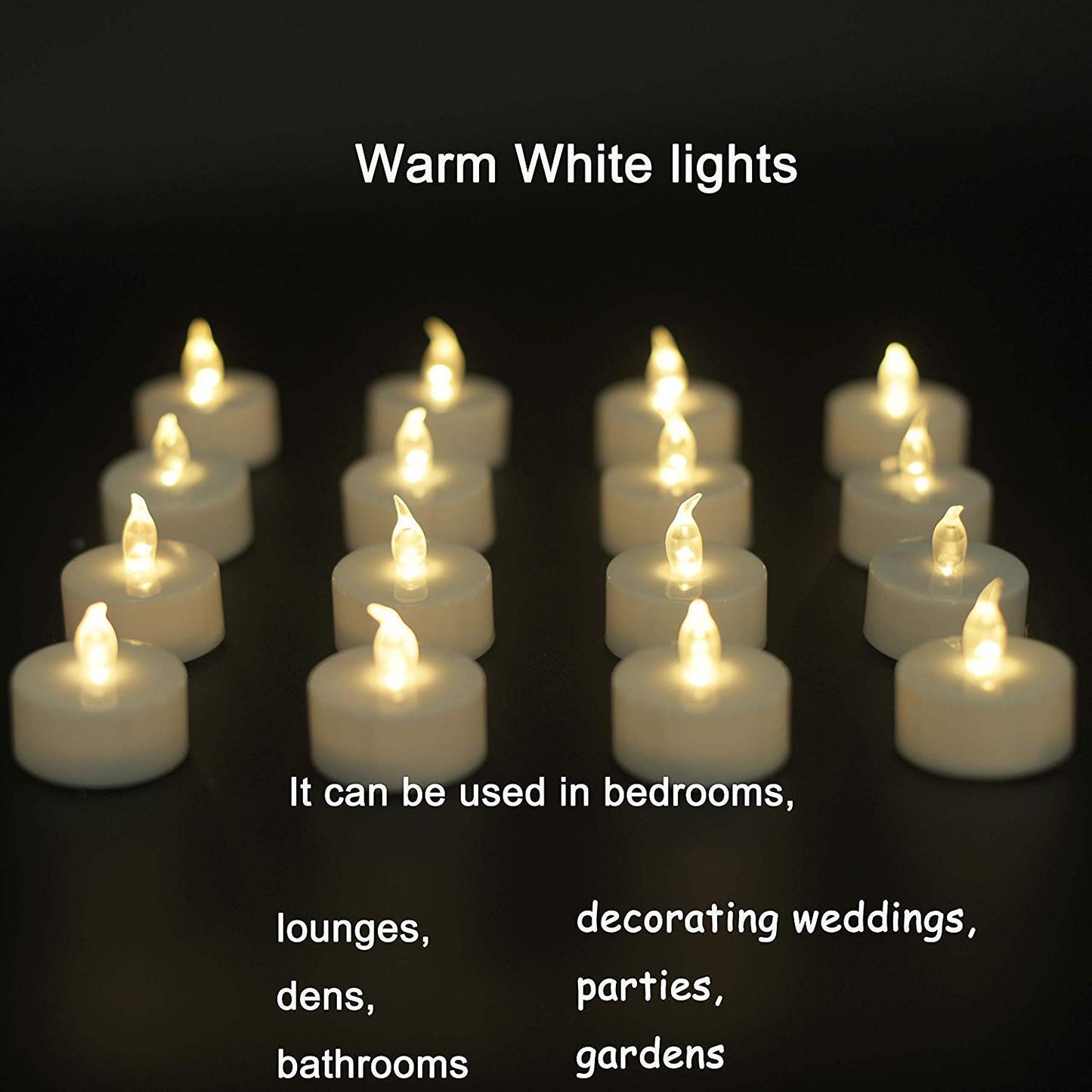 Nancia Tea Lights, 150PACK Flameless LED Tea Lights Candles, Flickering Warm White, 200 Hours Battery-Powered Tea Light, Ideal Party, Wedding, Birthday, Gifts Home Decoration