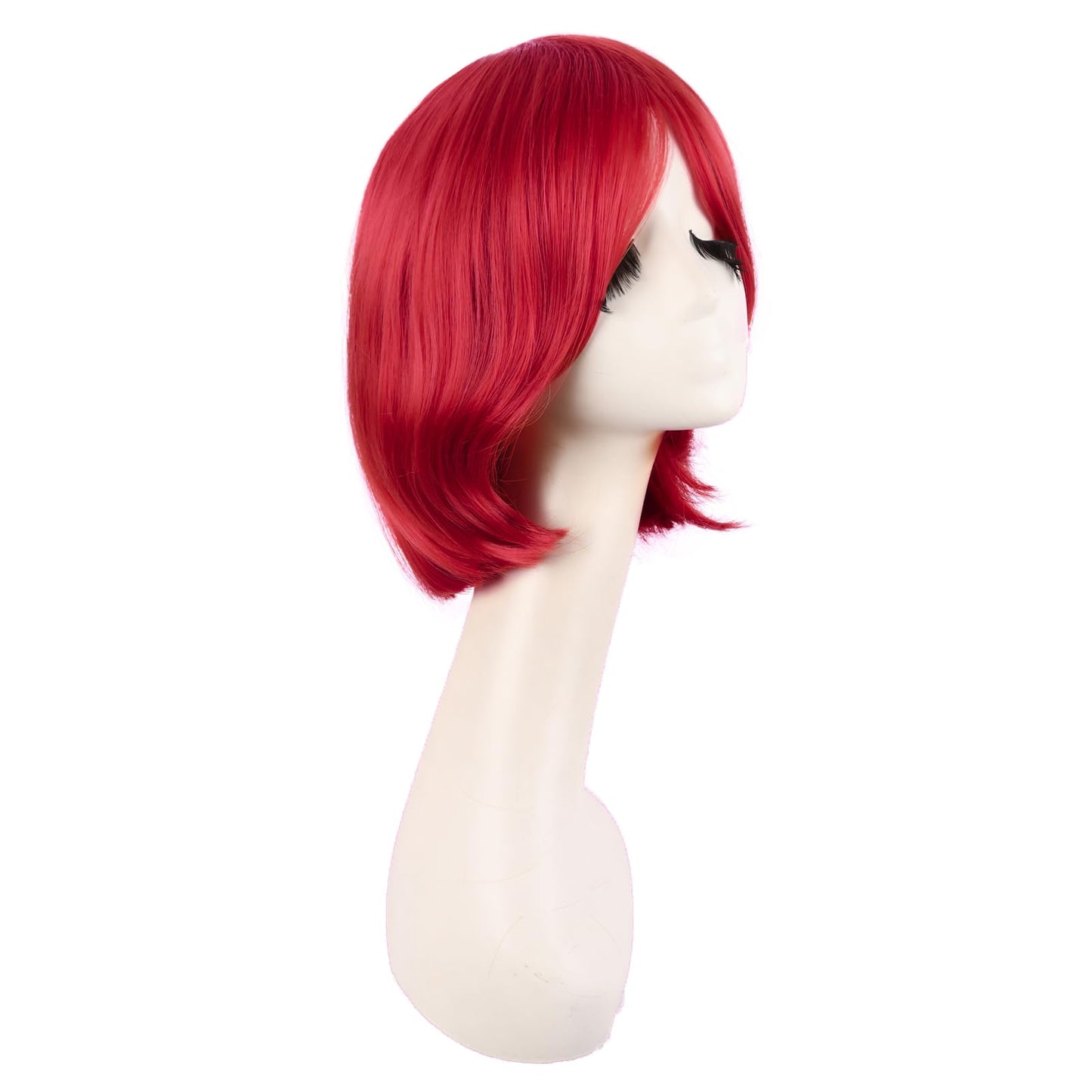 MapofBeauty 12 Inch/30 cm Fashion Unisex Short Straight Beauty Wig (Bright Red)