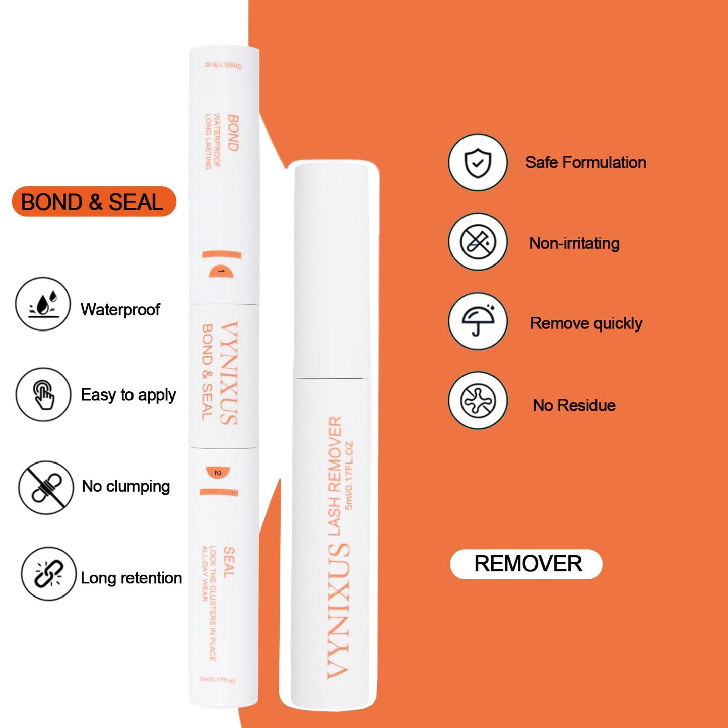 Lash Clusters Kit DIY Lash Extension Kit Eyelash Clusters with Lash Bond and Seal Waterproof Lash Glue Remover Tweezers Brush Cl