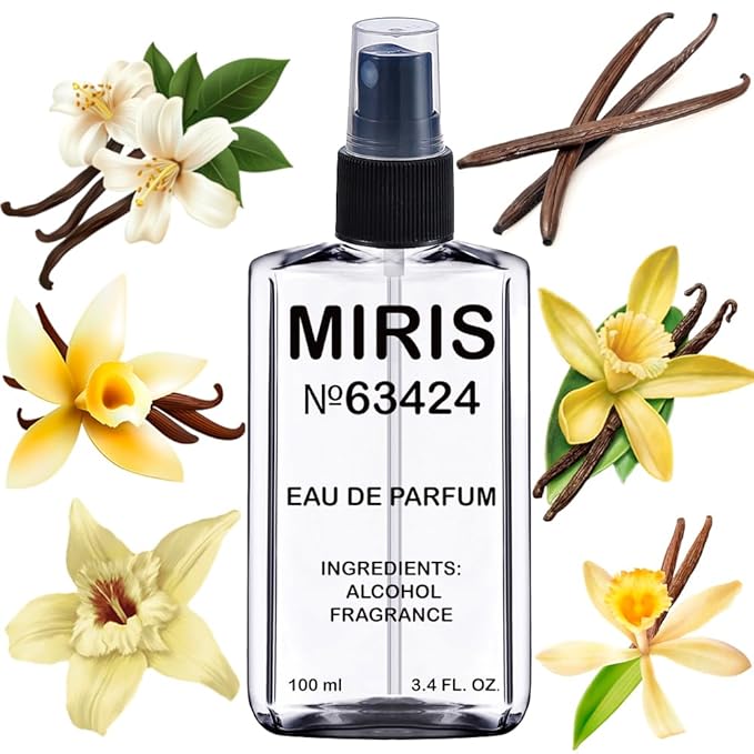 MIRIS No. 63424, Inspired by Vanilla Blend, Long-Lasting Unisex Eau de Parfum for Women & Men, Spray 3.4 Fl Oz / 100 ml