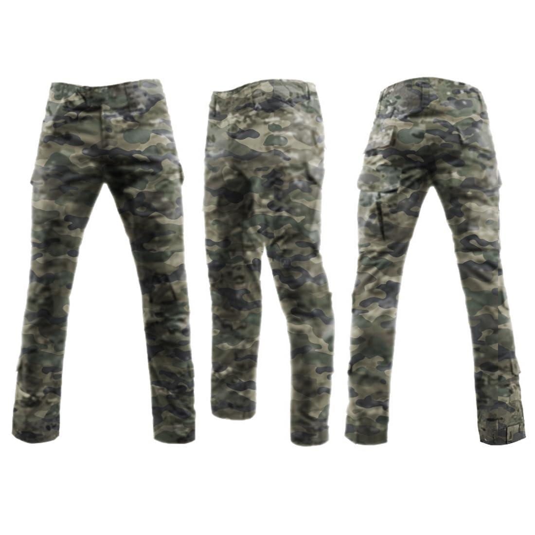 LANBAOSI Men's Tactical Combat Shirt and Pants Set Long Sleeve Woodland Hunting Military Uniform 1/4 Zip