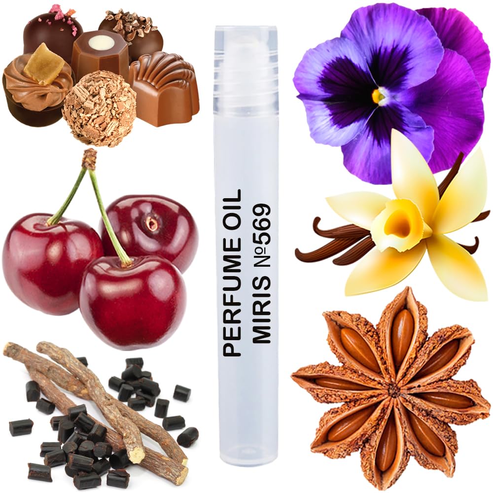 MIRIS No. 569, Inspired by Lolita Lemp, Long-Lasting Perfume Oil for Women Roll-On, Rollerball 0.34 Fl Oz / 10 ml