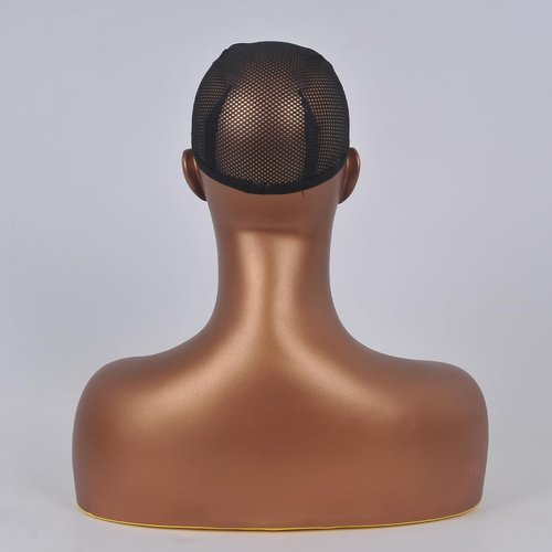 JINGFA Mannequins Realistic Female Mannequin Head with Shoulder Display Manikin Head Bust for Wigs,Makeup,Beauty Accessories