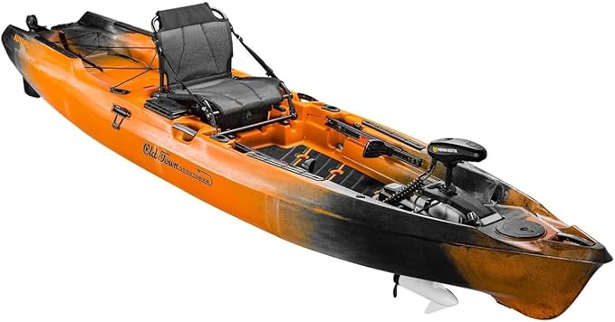 Old Town Sportsman AutoPilot 136 Solo Angler Sit-on-Top Motorized Fishing Kayak with Minn Kota Trolling Motor, 13ft