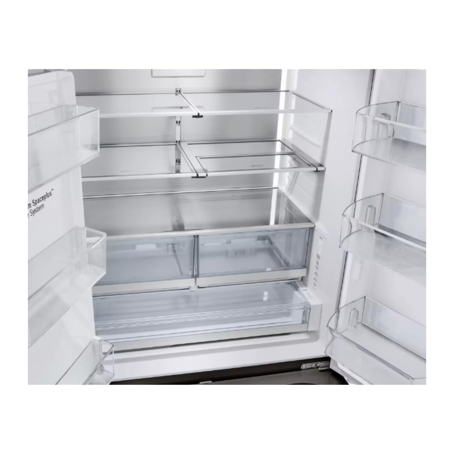 LG 26 cu. ft. Smart Counter-Depth MAX French Door Refrigerator with 4 Types of ice in PrintProof Black Stainless Steel