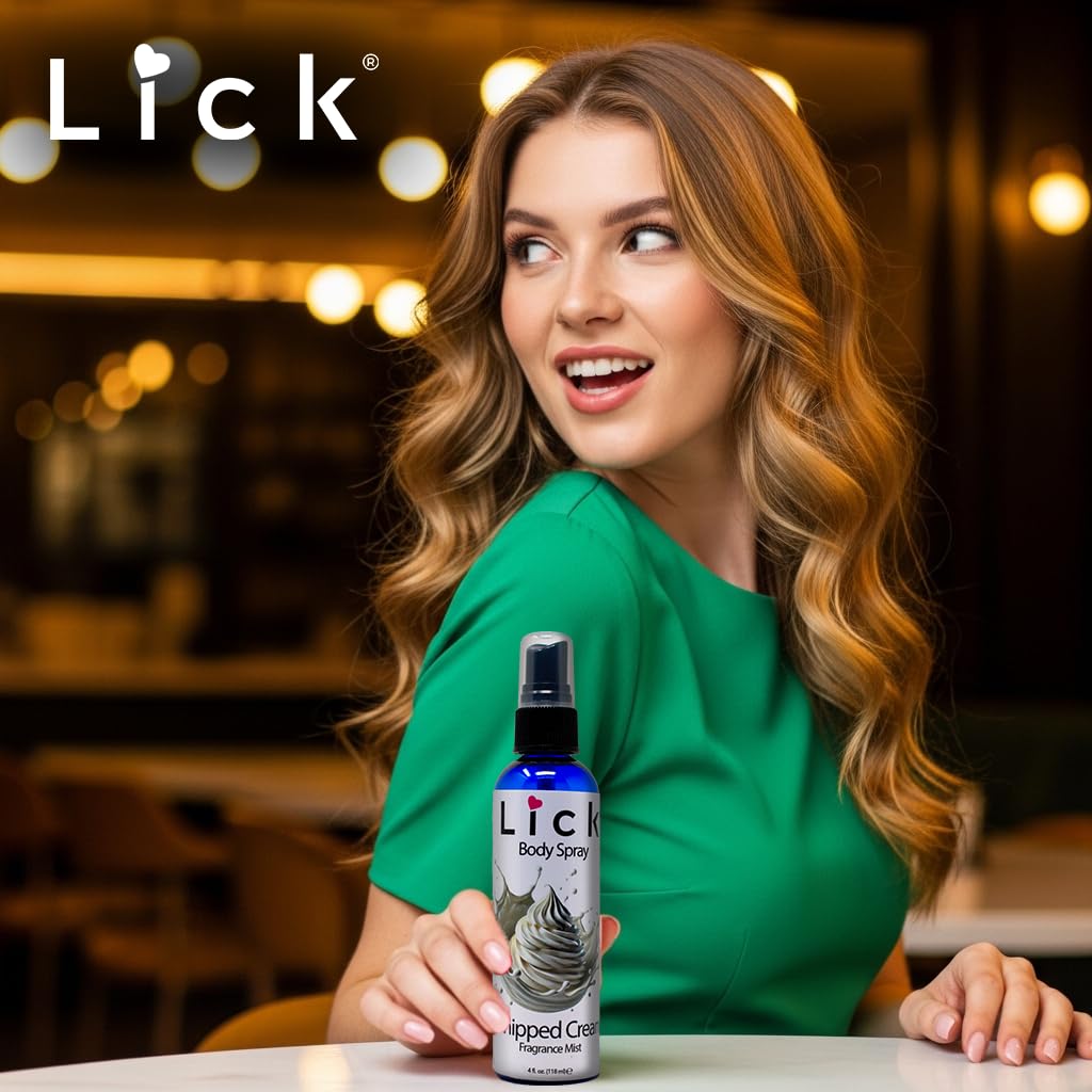 LICK Whipped Cream Scented Body Spray - Sweet and Airy Fragrance Mist - 4 fl oz
