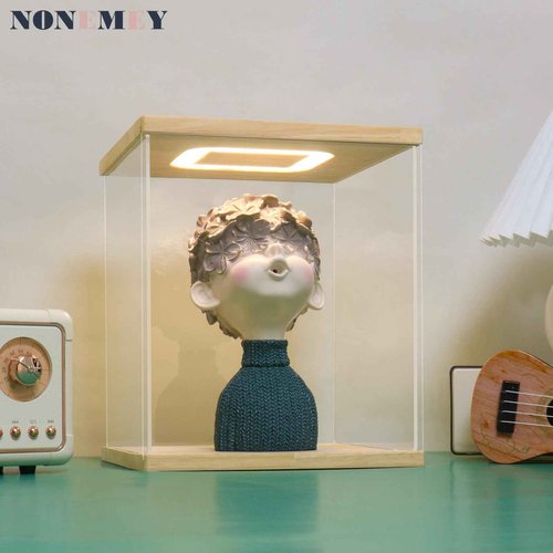 NONEMEY Acrylic Display Case for Lego 75328，Assemble Clear Acrylic Display Case Stand Dustproof Protection Showcase Organizer Box for Action Figures (13.7x9.8x20.8 inch, 35x25x53cm)