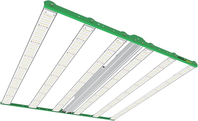 RDJ Bouns 720W LED Grow Light for 4x4/5x5 Grow Tent, 6 Bar 100V-277V LM281B+ and EPI Diodes, Full Spectrum Commercial, Overall Size 44" x 44", Daisy Chain 0-100 Dimmable, Perfect for Indoor Garden