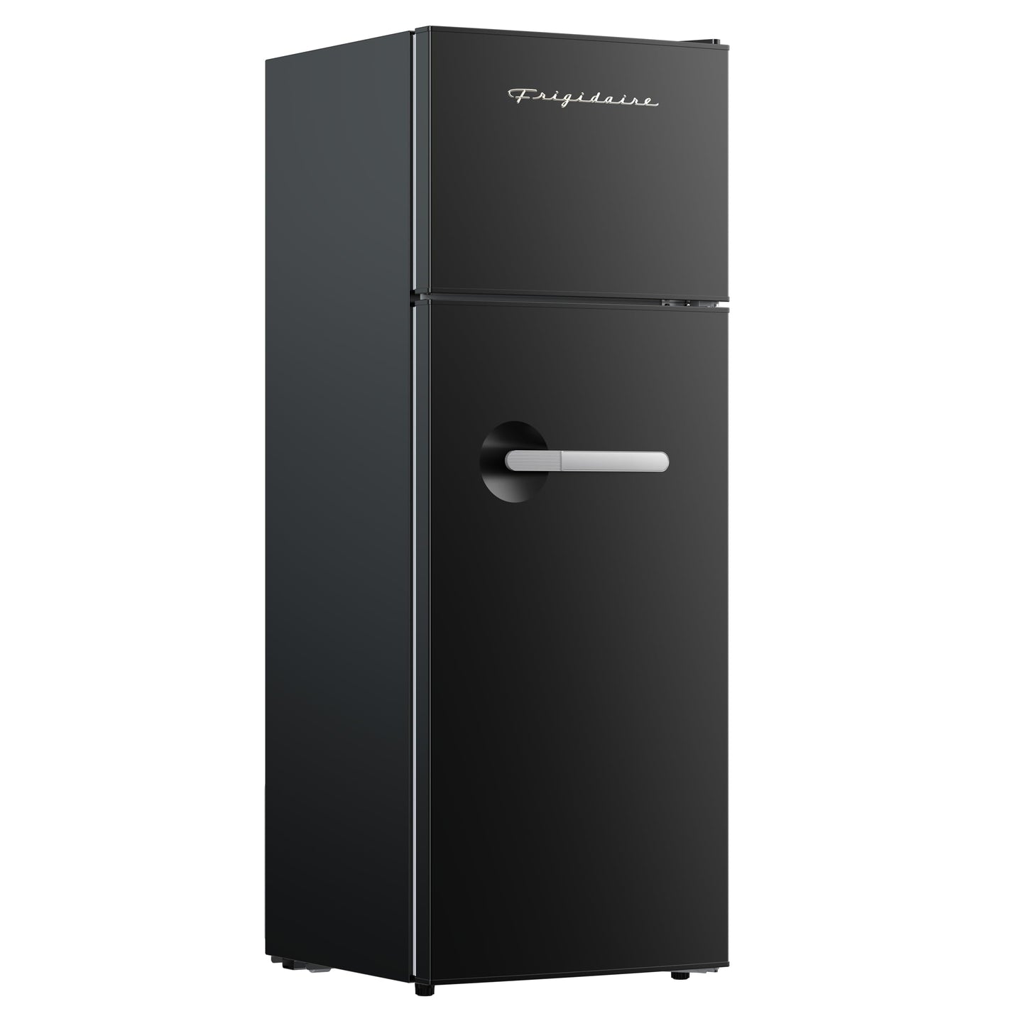 Frigidaire Retro Apartment Size Refrigerator with Top Freezer - 2 Door Fridge with 7.5 Cu Ft of Storage Capacity, Adjustable Spill-Proof Shelves, Door & Crisper Bins, Black