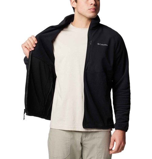 Columbia Men's Sage Peak Full Zip Fleece, Black, Medium