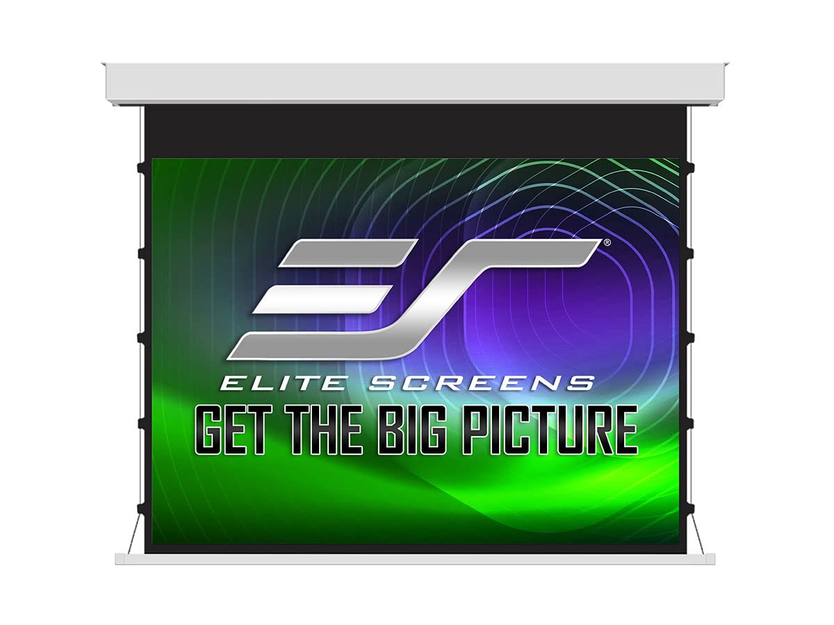 Elite Screens Yard Master Tab-Tension Wireless, 125-INCH Diag. 16:9 Outdoor Motorized Projector Screen, Built-in Rechargeable Lithium-Ion Battery Operated, Movie Home Theater, OMS125WHT-BAT-ELEC