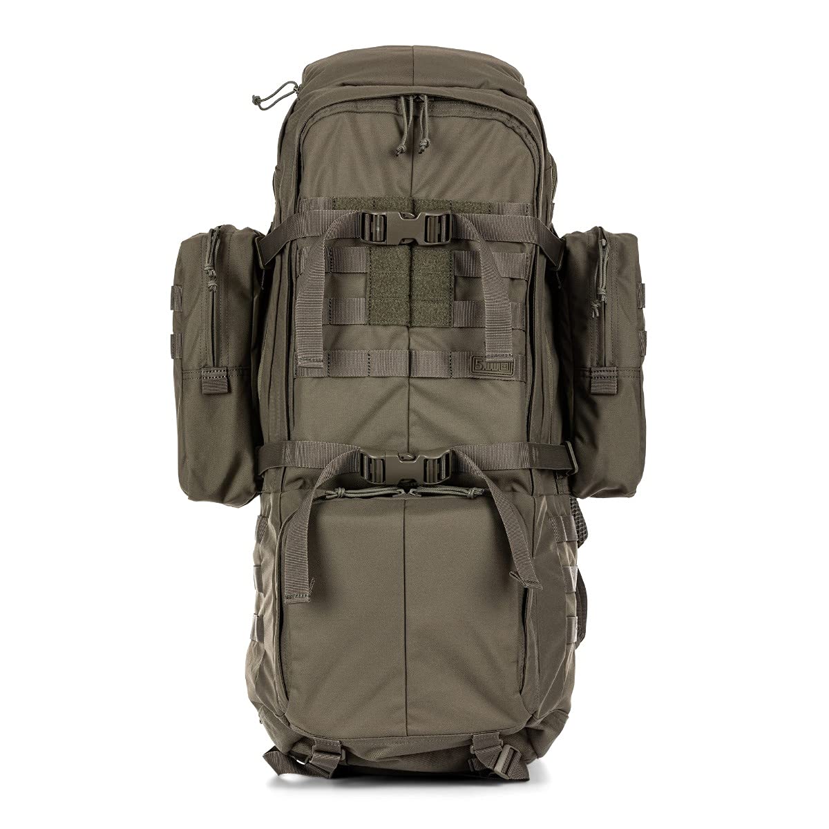 5.11 Tactical Rush 100 Backpack, Large 60L Heavy Duty Deployment Bag, Military Style MOLLE Pack, Style 56555ABR, Large/X-Large, Ranger Green