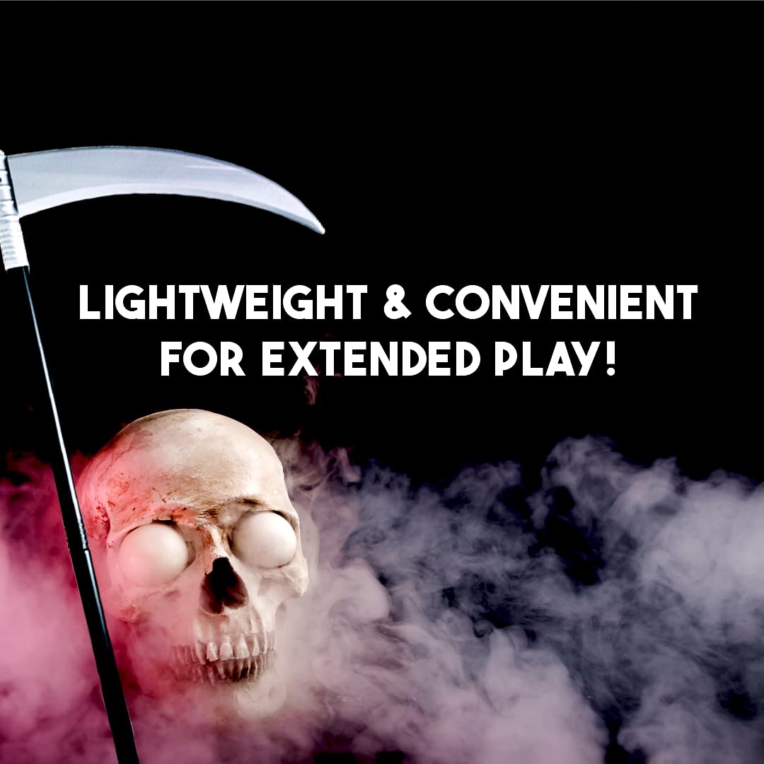 Kangaroo Grim Reaper Scythe Weapon – Prop for Halloween Parties – 40-inch Long Sickle for Kids and Adults – Halloween Weapons Grim Reaper Costume Scythe Prop – Plastic Scythe Toy