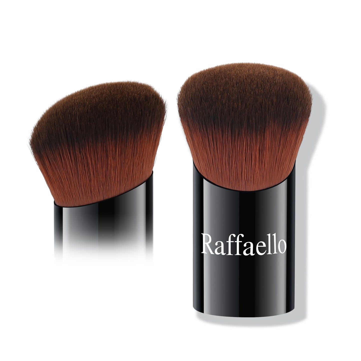 Raffaello Angled Kabuki Brush for Foundation - Ultra-Soft Dense Bristles, Flat Top Makeup Brush for Liquid, Cream & Powder, Seam